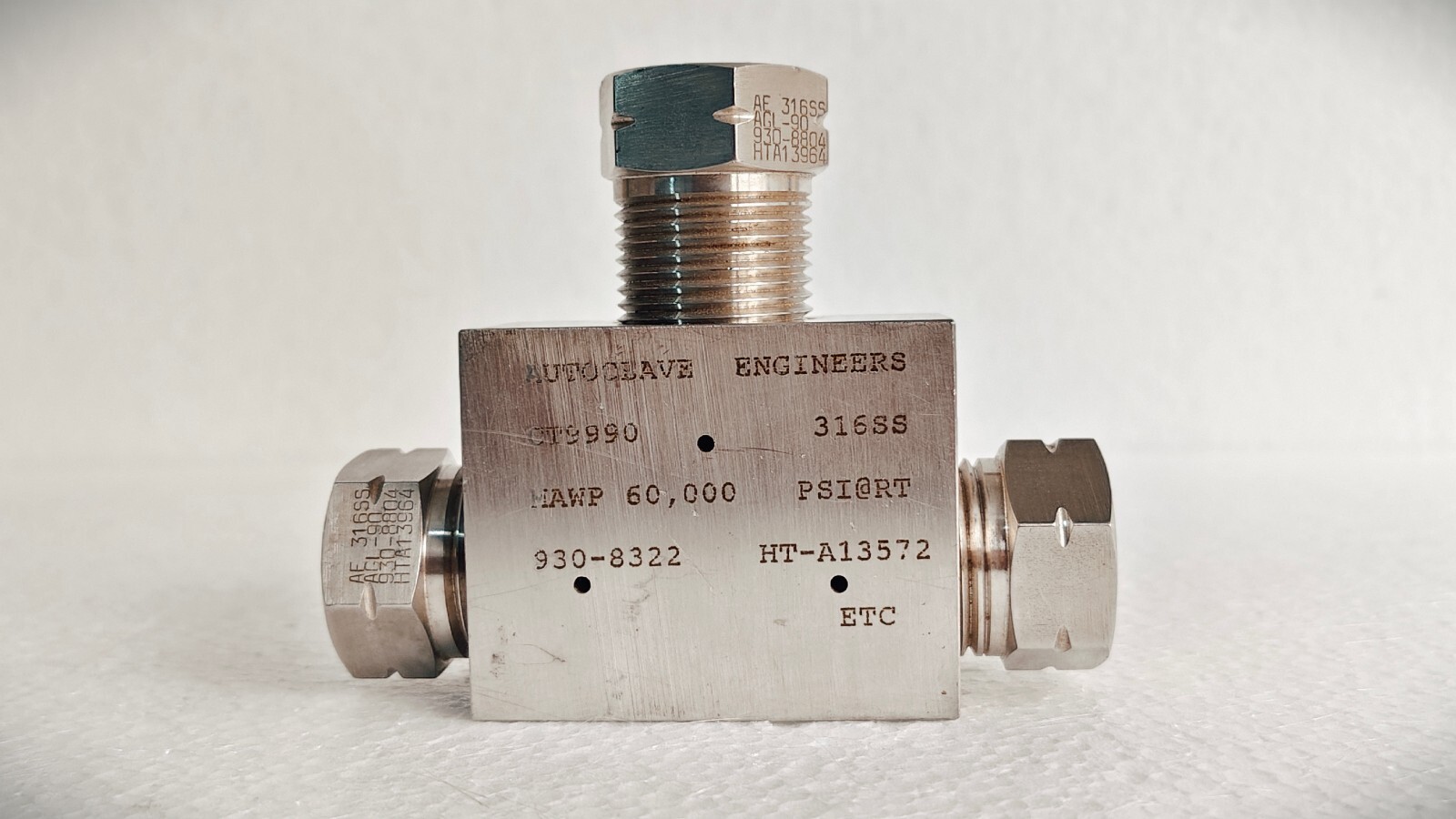 Autoclave Engineers ct9990 / CT9990 High Pressure Fitting 60,000 PSI MAWP